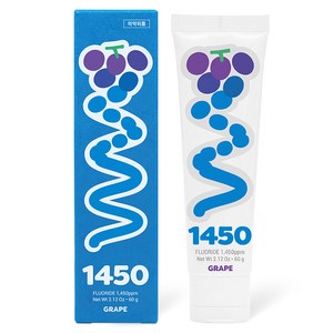 닥터노아 중금속 안심 1450 고불소 어린이치약 포도향, 1개, 60g 골드박스 특가