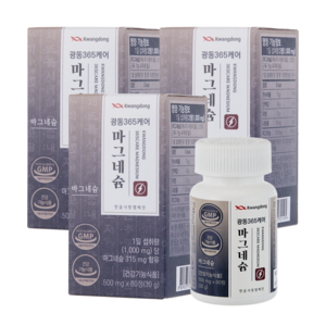 광동 365케어 마그네슘, 60정, 3개