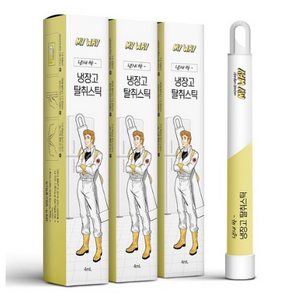 마이웨이 냉장고 탈취스틱 본품, 4ml, 3개