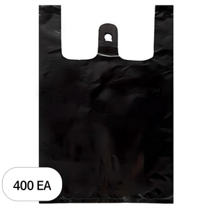 손잡이 마트 비닐봉투 검정, 3L, 400개
