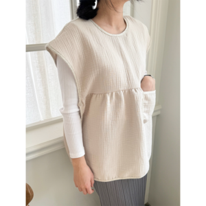 어텀31 맘스빕 엄마 턱받이 침받이 롱버전, 1개, 1매, 라이트베이지