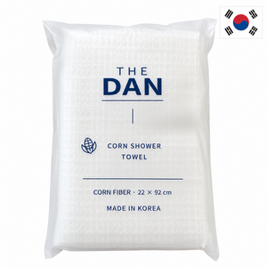 더 단 국산 소프트 옥수수 샤워타월 저자극, 1개, 2개입, 화이트