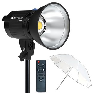 알파믹 ML120 스튜디오 방송 촬영 지속광 조명 스탠드 엄브렐러 세트, ML120FU, 1개
