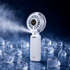 풀라스 [백화점 입점]풀라스 100단 미스트 냉각 휴대용 선풍기 1위 BLDC 초강력 에어컨바람 손 선풍기 급속 손선풍기 손풍기 야외용 무선 핸디 핸드 미니 목걸이 넥밴드 mini fan, 화이트, FL-PF2000 골드박스 특가