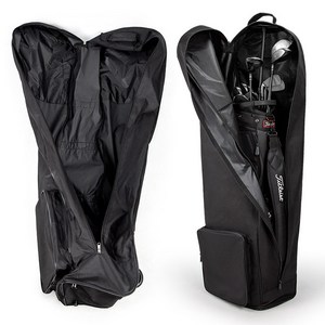 Shipshape 캐디백 골프 항공 커버 골프백 바퀴형, 블랙