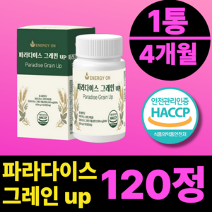 에너지온 파라다이스 그래인 추출물 파라다이스 그레인 up, 1개, 120정