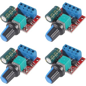 4개 DC PWM 모터 속도조절 모듈 5A 90W 4.5V-30V 다기능 가변속 컨트롤러