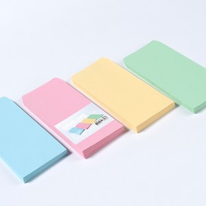 PaperPhant 하이퀄리티지 세로형 봉투, 4컬러 프리미엄 색지 90g 100매, 4컬러