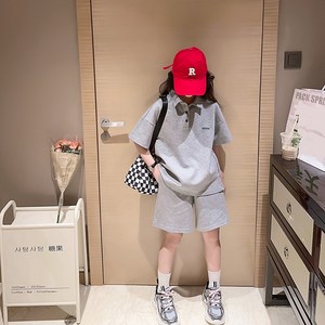아동용 심플 카라티 + 반바지 세트