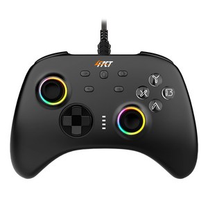 포팩트 GC01 게임패드 유선 컨트롤러 PC 스위치 안드로이드 스마트폰 아이폰 호환, 1개