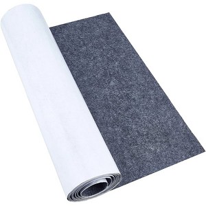 2m 폴리 펠트 자착 직물 안감 펠트 부직포 DIY 만들기 미술 공예 직사각형 검은색 40x0.1cm, 검정색, 1세트
