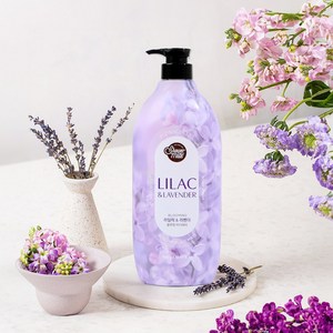 샤워메이트 블루밍 바디워시 라일락 앤 라벤더향, 900g, 4개