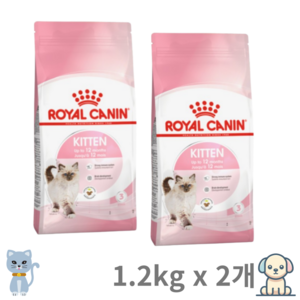 로얄캐닌 고양이 키튼 사료, 닭+오리, 1.2kg, 2개