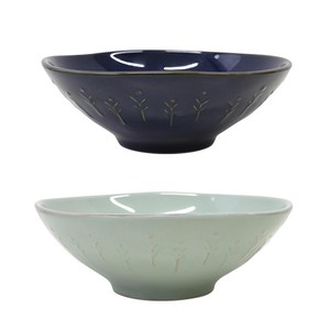 엘포레 면기 2p, 다크블루 + 리프그린, 1세트