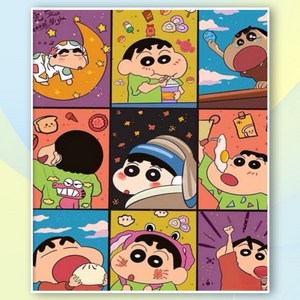 뿌로리 보석십자수 재미있는 취미 패브릭형 도안 중형, Y113, 1개