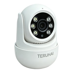 WiFi 홈캠 실내외겸용 CCTV 카메라 TERUHAL 움직임감지및 추적 풀컬러 나이트비전 실내 탁상용 무타공 설치가능, 1개, CBD200