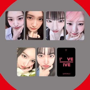아이브위드뮤 아이브 포카 얼빡 랜포 샤올 미니브 포토 카드 시즌그리팅 키치 wave 포토카드 장원영포카, 위드뮤풀세트6장, 위드뮤풀세트