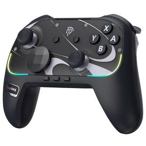 EasySMX S10 게임패드 PC 컨트롤러 무선 조이스틱 안드로이드 iOS 닌텐도 스위치2 호환 웨이크업 기능, 1개, S10 블랙