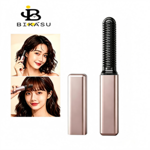 BIKASU 무선 미니 고데기 휴대용 무선 앞머리 충전용 옆머리 미니고데기, iyx-18, 핑크