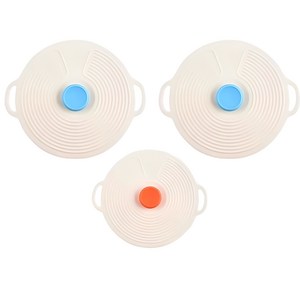PDG 실리콘 다용도 그릇 덮개, 블루+블루+주황, 1세트