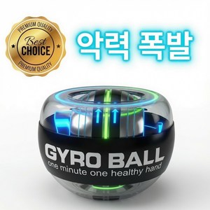 플램 자이로볼 9세대 악력 손목 운동기구 전완근 스트레칭 파워볼, 1개, 스웨트