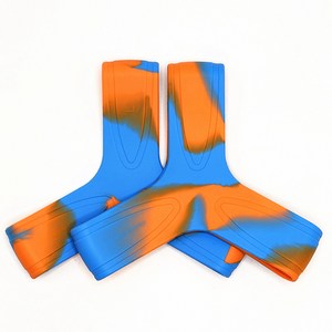 핀서포트 오리발 고정 스트랩 수영핀, Blue+Orange