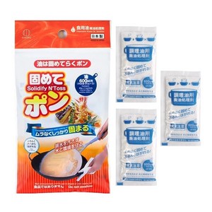 일본 정품 기름응고제 폐식용유처리 튀김 명절 캠핑 업소 기름굳히는가루 20g, 본품 20g, 3개