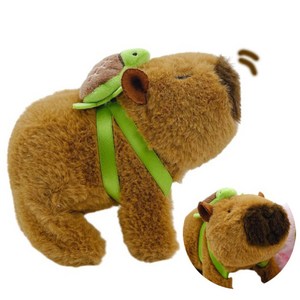 토이즈데이 아기카피바라 동작 인형, 1개, 브라운, 13cm