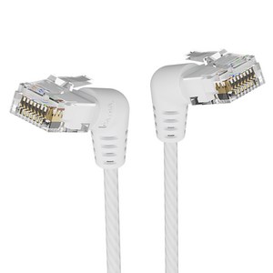 벤션 CAT6A UTP 360도 회전꺽임형 울트라슬림 초고속 기가 랜선 화이트 IBOW, 15m, 1개