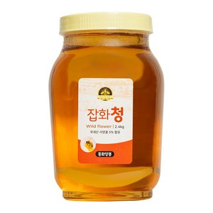 허니 벌꿀 잡화청 대용량, 1개, 2.4kg