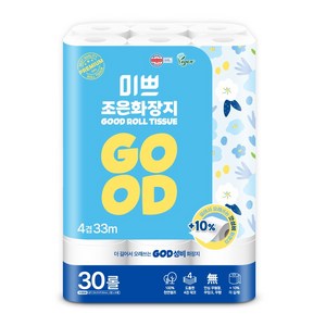 미쁘 조은화장지 4겹, 33m, 30롤, 1개