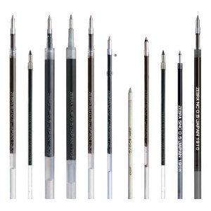 제브라 JK-0.5 리필심 0.5mm, 레드, 10개