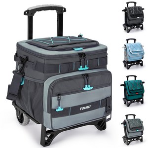 TOURIT 접이식 쿨러백 대용량 보냉가방 아이스박스 캠핑, 28L, 008그레이