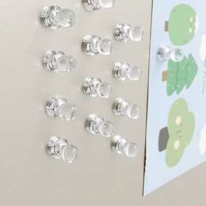 강력 네오디움 미니 냉장고 자석 50p, 투명