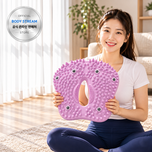 바디스트림 가정용 붓기관리 에어 지압 스텝퍼 홈트 운동기구, 연보라