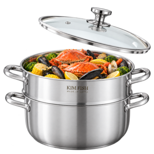 찜기 냄비 프리미엄 스텐 찜냄비냄비 다용도 찜기+전골냄비 세트, 1개, 20cm