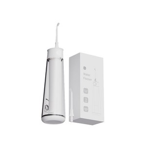 Plexigo H1 구강세정기 무선 물치실 280ml 대용량 물통 잇몸케어 휴대용 구강세척기, 화이트