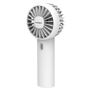 로랜텍 윈쿨 스몰 저소음 경량 미니 핸디 무선 휴대용 손선풍기, WHITE