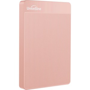 UnionSine 휴대용 외장하드 USB3.0 / 대용량 / 노트북 PC 맥 호환, PINK, 320GB