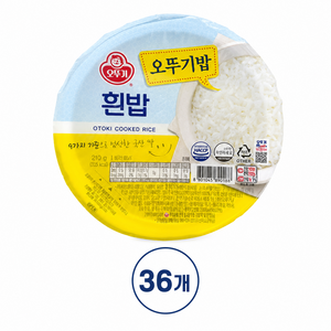 오뚜기 흰밥, 200g, 36개