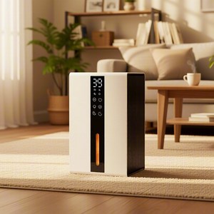 [국내발송] RichMagic 1.6L 스마트 제습기 무소음 LED 터치 고에너지효율건조기 습도 측정 무드등 대용량 가정용 제습기, D5A