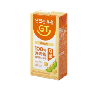 맛있는두유GT 달콤한맛 저당, 190ml, 72개