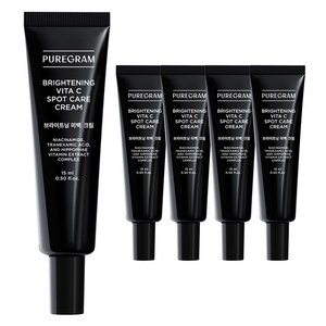 퓨어그램 1위 기미 잡티 크림 7일 개선 멜라닌 색소침착 나이아신아마이드 트라넥삼산, 15ml, 5개 골드박스 특가