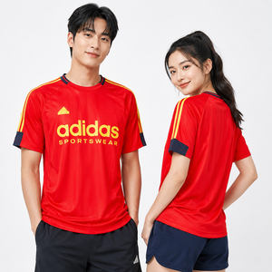 아디다스 남녀공용 축구 유니폼 일상 반팔티 스포츠웨어 하우스 오브 티로