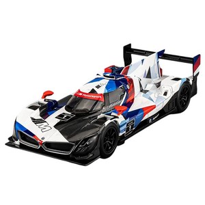 마이카 다이캐스트 합금 1:24 BMW M 하이브리드 V8 모델 레이싱카 자동차 모형 피규어 장식, 1개, 02.블루