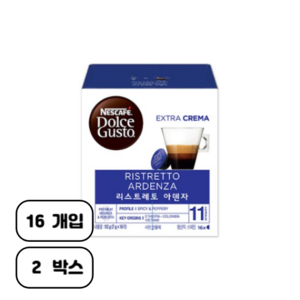 돌체구스토 리스트레토 아덴자 캡슐커피, 6.5g, 16개입, 2개