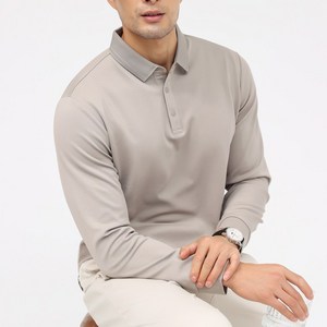 글리멜로 남성 봄가을 중년 폴로 카라 긴팔 티셔츠