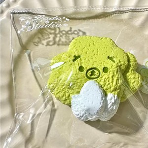 쫀득 수제 곰 말랑이 시리즈 버섯 무 키위 멜론 바나나 촉감 스퀴시 스트레스볼, 1개, 135g, 양배추 곰