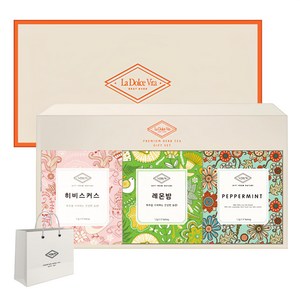 라돌체비타 프리미엄 허브차 3종 선물세트 + 쇼핑백, 히비스커스 1.2g x 6p + 페퍼민트 1.2g x 6p + 레몬밤 1.2g x 6p, 1세트