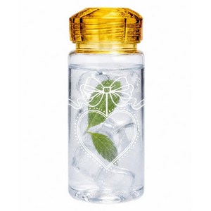 어린이 휴대용 국산 미니 물통 여아 공주 보석 DIY 물통 보틀 BPA free 어린이집 선물, 1개, 350ml, 옐로우